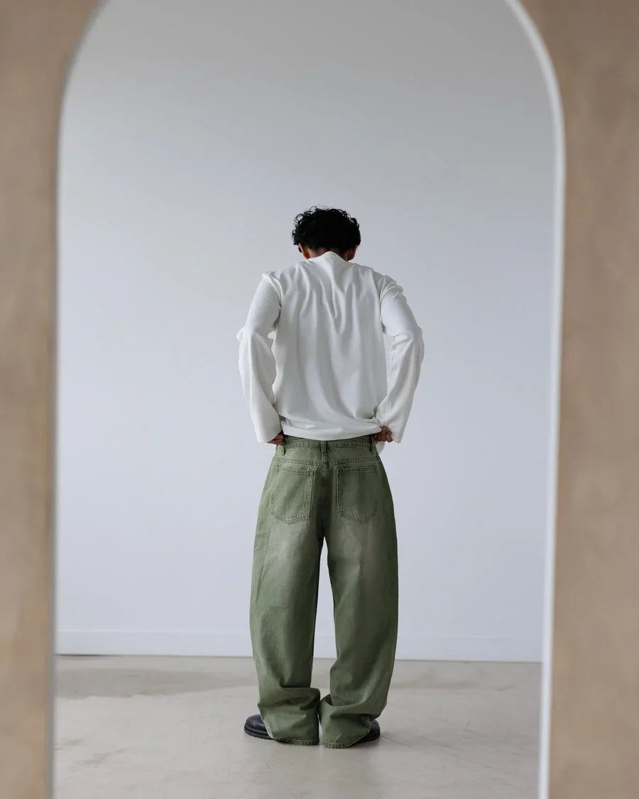 MATCHA DENIM JEANS
